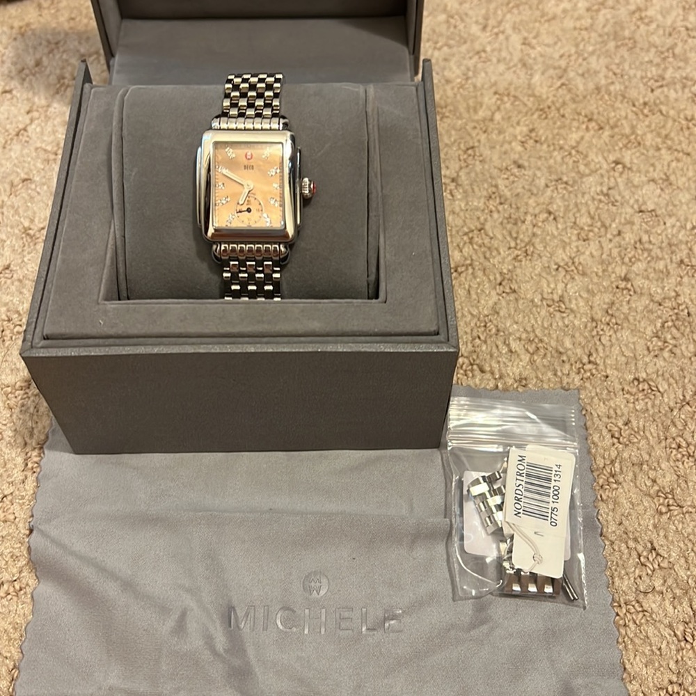 Michele watch deco 16 diamond dial womens watch - Picture 4 of 7